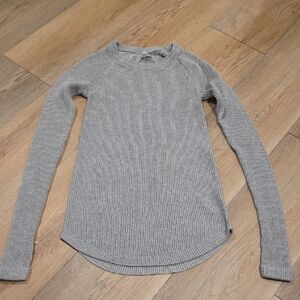 lululemon athletica Heathered Gray Crew Neck Sweater